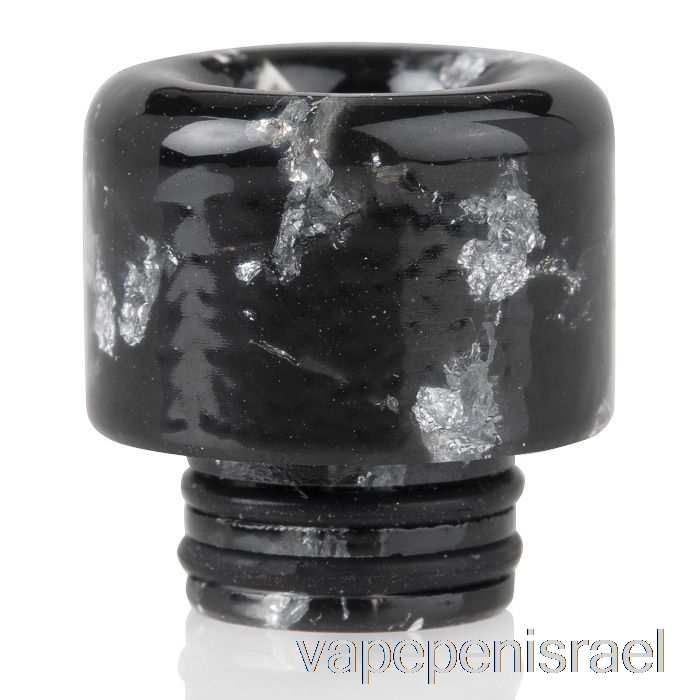 חד פעמי Vape Israel 510 נצנצים שרף טיפה קצה כסף שחור